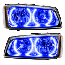 Load image into Gallery viewer, Oracle Lighting 03-06 Chevrolet Silverado Pre-Assembled LED Halo Headlights -Blue
