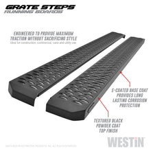 Load image into Gallery viewer, Westin Grate Steps Running Boards 68 in - Textured Black
