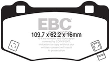 Load image into Gallery viewer, EBC 2015+ Ford Mustang (6th Gen) 5.2L (GT350) Shelby Redstuff Rear Brake Pads
