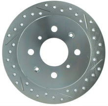 Load image into Gallery viewer, StopTech Select Sport 92-00 Honda Civic Drilled/Slotted Vented 1-Piece Rear Driver Side Brake Rotor
