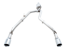 Load image into Gallery viewer, AWE Tuning 09-18 RAM 1500 5.7L (w/Cutouts) 0FG Dual Rear Exit Cat-Back Exhaust - Chrome Silver Tips
