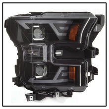 Load image into Gallery viewer, xTune 15-17 Ford F-150 DRL LED Light Bar Projector Headlights - Black (PRO-JH-FF15015-LB-BK)
