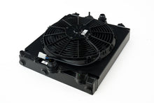 Load image into Gallery viewer, CSF Universal Half Radiator w/-16AN &amp; Slip-On Fittings/12in SPAL Fan &amp; Shroud - Black Finish
