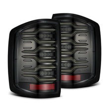 Load image into Gallery viewer, AlphaRex 14-18 Chevy Silverado 1500 Luxx-Series LED Tail Lights Alpha-Black w/Activ Light/Seq Signal
