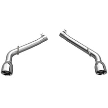 Load image into Gallery viewer, QTP 10-13 Chevrolet Camaro SS 6.2L 304SS Eliminator Muffler Delete Axle Back Exhaust w/4.5in Tips
