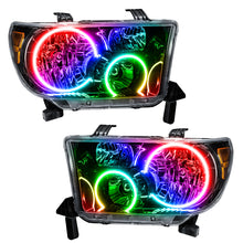 Load image into Gallery viewer, Oracle 07-11 Toyota Tundra Pre-Assembled Headlights- Black Housing - ColorSHIFT w/ Simple Controller

