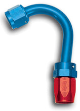 Load image into Gallery viewer, Russell Performance -16 AN Red/Blue 150 Degree Full Flow Swivel Hose End (With 1-1/2in Radius)
