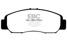 Load image into Gallery viewer, EBC 06-11 Acura CSX (Canada) 2.0 Ultimax2 Front Brake Pads
