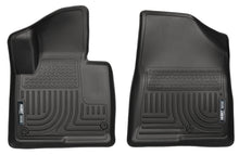 Load image into Gallery viewer, Husky Liners 13-15 Hyundai Sante Fe Sport/Sport 2.0T WeatherBeater Front Row Black Floor Liners
