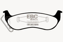 Load image into Gallery viewer, EBC 03+ Ford Crown Victoria (Police) 4.6 Greenstuff Rear Brake Pads
