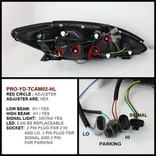 Load image into Gallery viewer, Spyder Toyota Camry 02-06 Projector Headlights LED Halo LED Chrome High H1 Low H1 PRO-YD-TCAM02-HL-C
