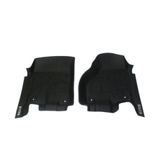 Load image into Gallery viewer, Westin 12-18 Ram Crew/Mega Cab (two retention hooks) Wade Sure-Fit Floor Liners Front - Black
