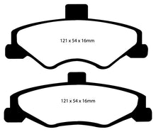 Load image into Gallery viewer, EBC 98-02 Chevrolet Camaro (4th Gen) 3.8 Yellowstuff Rear Brake Pads
