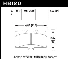 Load image into Gallery viewer, Hawk Mitsubishi 3000 GT VR4/ Dodge Stealth R/T 4WD Blue 9012 Race Front Brake Pads
