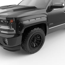 Load image into Gallery viewer, EGR 14+ Chev Silverado 5ft Bed Bolt-On Look Color Match Fender Flares - Set - Black
