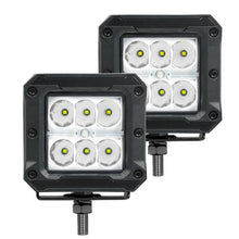 Load image into Gallery viewer, Go Rhino Xplor Bright Series Cube LED Spot Light Kit (Surface/Threaded Stud Mount) 3x3 - Blk (Pair)
