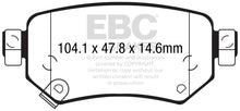 Load image into Gallery viewer, EBC 2016+ Mazda 6 2.5L Greenstuff Rear Brake Pads
