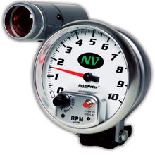 Load image into Gallery viewer, AutoMeter Gauge Tachometer 5in. 10K RPM Pedestal W/ Ext. Shift-Lite NV
