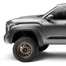 Load image into Gallery viewer, Bushwacker 22-23 Toyota Tundra Extend-A-Fender Style Flares 2pc Front- Black
