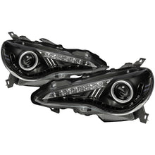 Load image into Gallery viewer, Spyder Scion FRS 12-14 Projector Headlights DRL LED Black PRO-YD-SFRS12-BK
