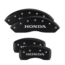 Load image into Gallery viewer, MGP 4 Caliper Covers Engraved Front &amp; Rear MGP Black finish silver ch
