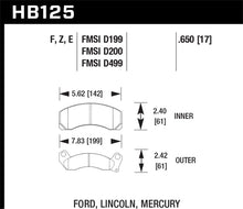 Load image into Gallery viewer, Hawk 84-93 Ford Mustang Blue 9012 Race Front Brake Pads
