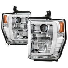 Load image into Gallery viewer, Spyder Ford F-250/350/450 08-10 V2 High-Power LED Headlights-Switch Back-Chrome PRO-YD-FS08PL-SBLB-C
