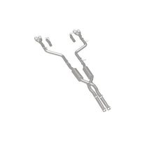 Load image into Gallery viewer, MagnaFlow Cat-Back, SS, 2.5in, Quad Split Rear 3.5in Tip 2015 Dodge Challenger 3.6L V6
