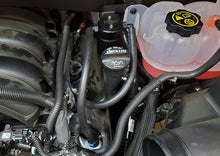 Load image into Gallery viewer, J&amp;L 19-24 Chevrolet Silverado/GMC Sierra 1500 5.3L V8 Driver Side Oil Separator 3.0 - Black Anod

