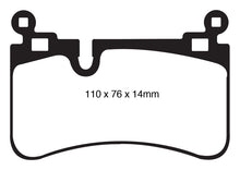 Load image into Gallery viewer, EBC 08-13 Mercedes-Benz C63 AMG (W204) 6.2 Yellowstuff Rear Brake Pads
