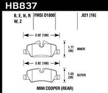 Load image into Gallery viewer, Hawk 14-19 Mini Cooper DTC-30 Rear Motorsports Brake Pads
