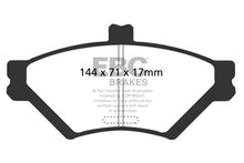 Load image into Gallery viewer, EBC 95-97 Ford Crown Victoria (Police) 4.6 (Phenolic PisTons) Greenstuff Front Brake Pads
