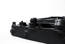 Load image into Gallery viewer, CSF Universal Half Radiator w/-16AN &amp; Slip-On Fittings/12in SPAL Fan &amp; Shroud - Black Finish
