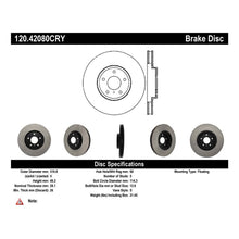 Load image into Gallery viewer, Stoptech 06-07 350Z / 05-07 G35 / 06-07 G35X Front CRYO-STOP Rotor
