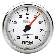 Load image into Gallery viewer, Autometer Pro-Cycle Gauge Tach 3 3/4in 8K Rpm 2&amp;4 Cylinder White
