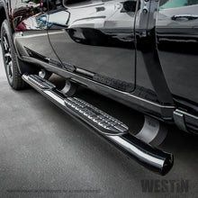 Load image into Gallery viewer, Westin 19-20 Chevrolet/GMC Silverado/Sierra 1500 Double Cab PRO TRAXX 4 Oval Nerf Step Bars - Black
