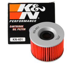 Load image into Gallery viewer, K&amp;N Honda / Kawasaki / Yamaha / Triumph 3in OD x .75ID x 2.210in H Oil Filter
