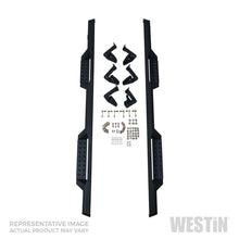 Load image into Gallery viewer, Westin/HDX 16-18 Nissan Titan XD Crew / 17-18 Titan Crew Cab Drop Nerf Step Bars - Textured Black
