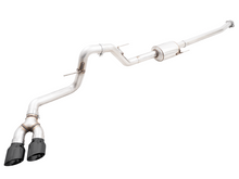 Load image into Gallery viewer, AWE 0FG 21+ Ford F150 Dual Side Exit Cat-Back Exhaust - 4.5in Diamond Black Tips
