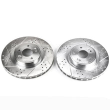 Load image into Gallery viewer, Power Stop 10-16 Hyundai Genesis Coupe Front Evolution Drilled &amp; Slotted Rotors - Pair
