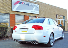 Load image into Gallery viewer, AWE Tuning Audi B7 S4 Touring Edition Exhaust - Polished Silver Tips
