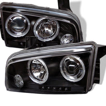 Load image into Gallery viewer, Spyder Dodge Charger 06-10 Projector Headlights Halogen Only - LED Halo LED Blk PRO-YD-DCH05-LED-BK
