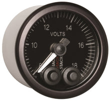 Load image into Gallery viewer, Autometer Stack 52mm 8-18V Pro-Control Battery Voltage Gauge -Black
