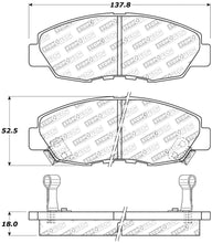Load image into Gallery viewer, StopTech Performance 97-99 Acura CL / 94-97 Honda Accord Coupe / 90-97 Accord Sedan Front Brake Pad
