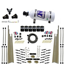 Load image into Gallery viewer, Nitrous Express 8 Cyl Dry Direct Port Three Stage 6 Solenoids Nitrous Kit (200-600HP) w/5lb Bottle
