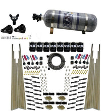 Load image into Gallery viewer, Nitrous Express 8 Cyl Dry Direct Port Four Stage 8 Solenoids Nitrous Kit (200-600HP) w/Comp Bottle
