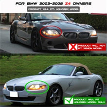 Load image into Gallery viewer, Spyder BMW Z4 03-08 Projector Headlights Halogen Model Only - LED Halo Chrome PRO-YD-BMWZ403-HL-C
