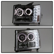 Load image into Gallery viewer, Spyder GMC Sierra 1500/2500/3500 07-13 Projector Headlights LED Halo- LED Chrome PRO-YD-GS07-HL-C
