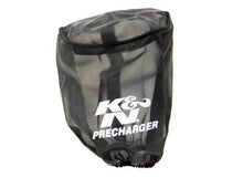 Load image into Gallery viewer, K&amp;N Universal Precharger Round Tapered Filter Wrap Black 4in Top ID / 4.5in Base ID / 6.5in Height
