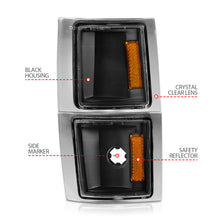 Load image into Gallery viewer, ANZO 1994-1998 Chevrolet Blazer Corner Lights Black Housing Clear Lens w/ Amber Reflector

